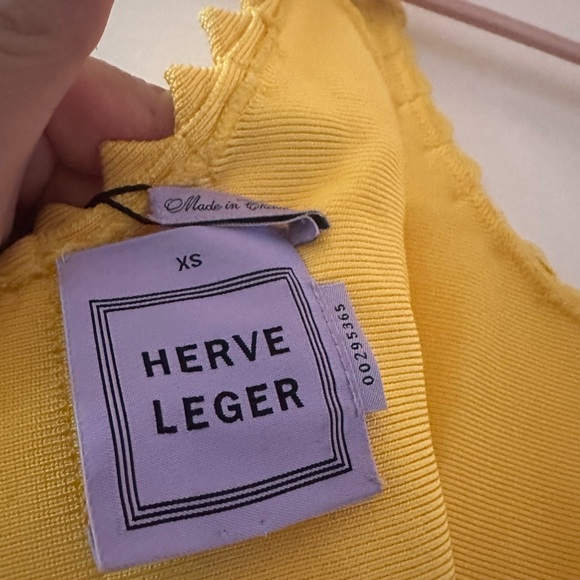 NWT Herve Leger Anais midi Dress in Radiant Sun. - Picture 8 of 12